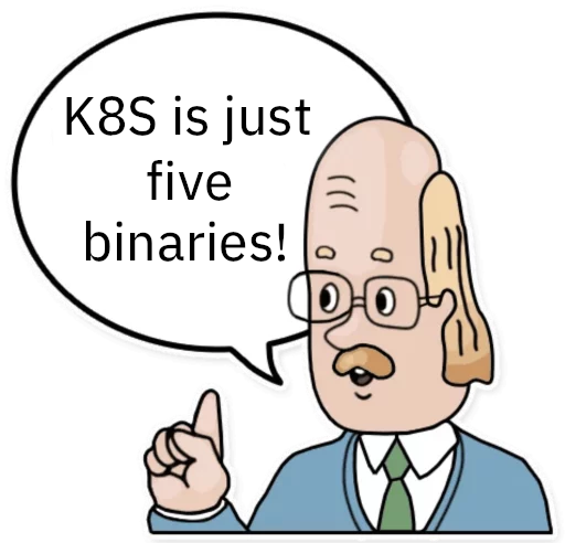 Kubernetes is just five binaries